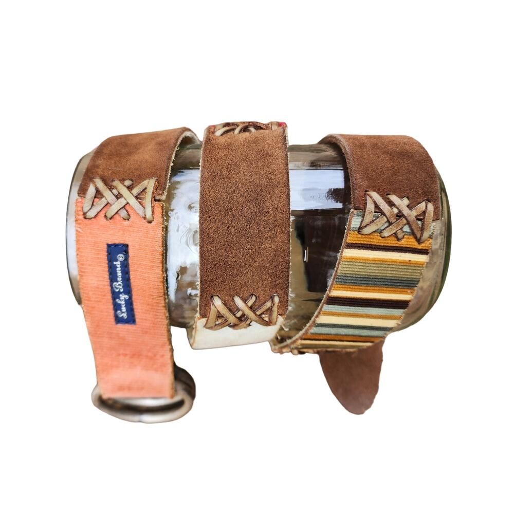 Lucky Brand Multicolor Suede Belts